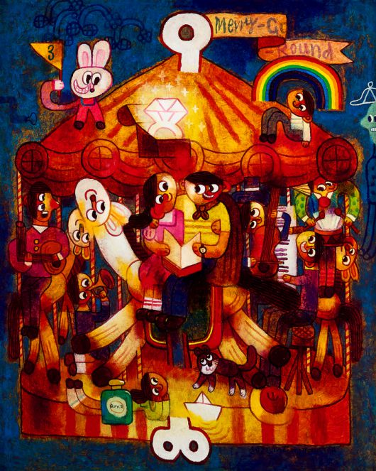 문형태 ‘Merry-Go-Round’(2025·추정가 2500만~4500만원). 서울옥션