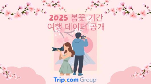 2025 봄꽃 기간 여행 데이터 공개 / 사진=트립닷컴