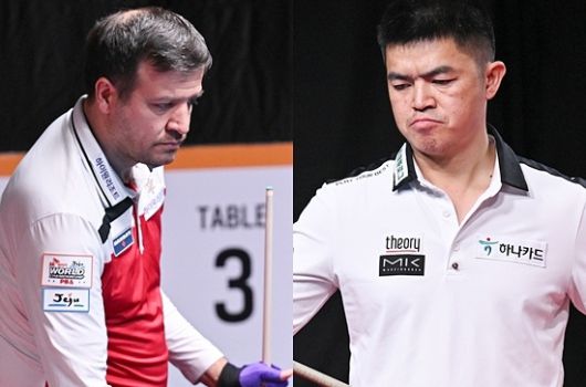 PBA 4강전에서 만날 체네트(왼쪽)와 Q.응우옌. (사진=PBA)