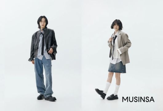 무신사 코디숍에서 소개한 타이 스타일링 화보. [사진=무신사]