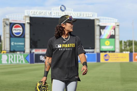 배지환은 탬파베이 원정에서 아직 기회를 잡지 못하고 있다. 사진= AP= 연합뉴스 제공