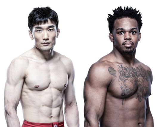 Road to UFC 시즌2 밴텀급 토너먼트 우승자 이창호(왼쪽), UFC 1패 코르테이비어스 로미어스. 사진=TKO