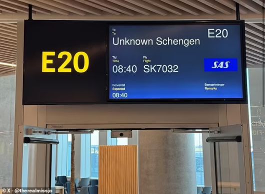 목적지가 비공개 된 모습. [사진 출처 = X(엑스, 구 트위터)]