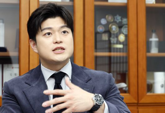 김용태 국민의힘 의원이 매일경제와 인터뷰하고 있다. [김호영 기자]