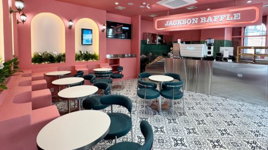 ‘잭슨베이플’ (JACKSON BAFFLE) 1호점 문정 직영점의 내부 모습. 잭슨나인스제이에스