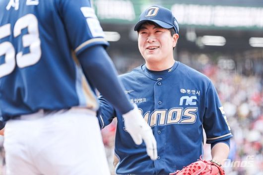 묵직한 패스트볼이 강점인 손주환. 사진=NC 제공