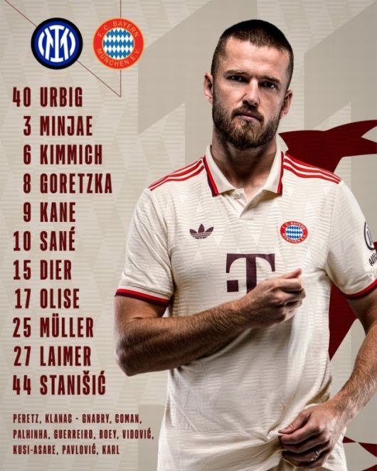 뮌헨은 골키퍼 우르비히를 시작으로 라이머-다이어-김민재-스타니시치-키미히-고레츠카-올리세-뮐러-자네-케인이 선발 출전했다. 사진=바이에른 뮌헨 SNS