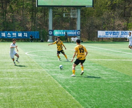 서울중랑축구단에서 몸을 만들고 있는 김재봉. 사진=서울중랑축구단 제공