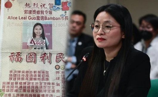 2003년 궈화핑이라는 중국인 신분으로 필리핀에 입국한 뒤 ‘신분 세탁’을 통해 지방 소도시 시장으로 활동하다 얼마전 체포된 ‘앨리스 궈’. [페이스북 캡처]