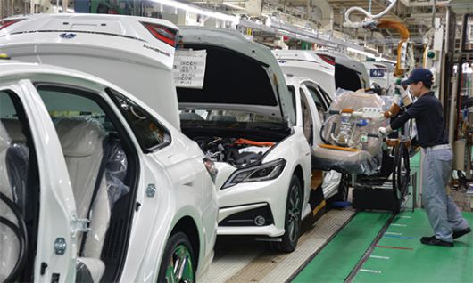 도요타의 일본 아이치현 모토마치 공장 모습