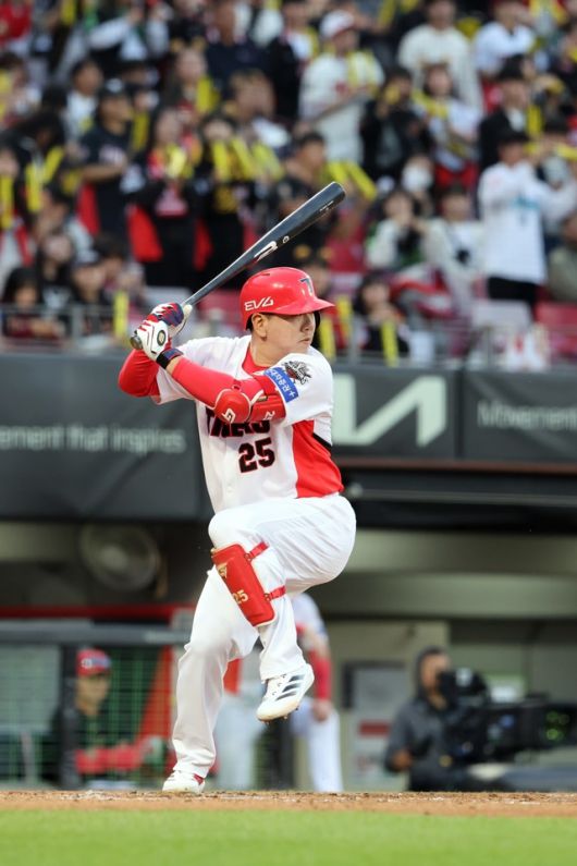 이우성이 29일 광주 NC전에서 타격하고 있다. 사진=KIA 제공
