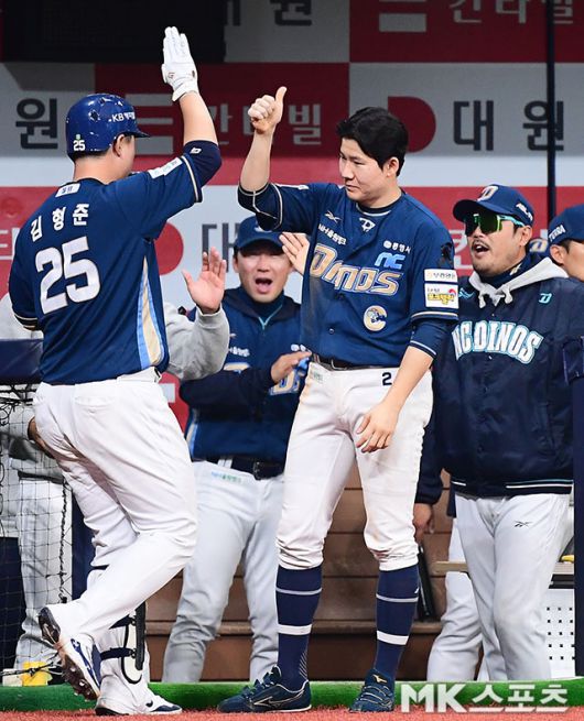 NC 김형준은 30일 광주 KIA전에서 쐐기 3점포를 작렬시켰다. 사진=김영구 기자