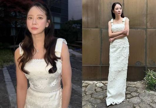 배우 송지효가  전주국제영화제의 레드카펫 위에서 청순함과 고급스러움을 동시에 발산했다. 사진=SNS