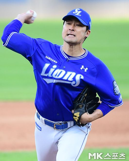 팔꿈치 불편함으로 전력에서 빠져있는 임창민. 사진=김영구 기자