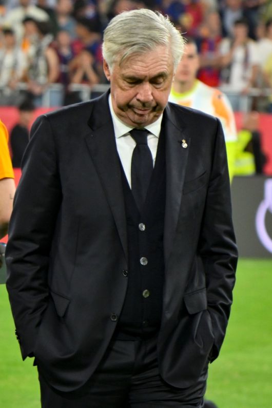 천하의 안첼로티도 컨트롤에 가장 큰 어려움을 겪었던 팀이 바로 레알이다. 핵심은 음바페와 비니시우스의 경쟁 의식. 건강하지 않은 경쟁은 팀에 피해만 주게 된다. 사진=EPA=연합뉴스