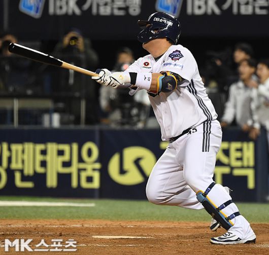 두산 김기연은 11일 NC 더블헤더 2차전에서 적시타로 타점을 올렸다. 사진=천정환 기자
