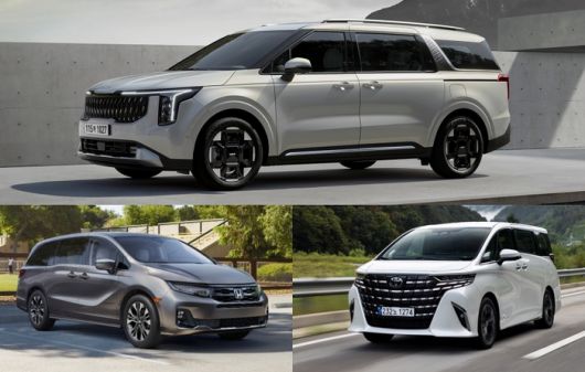 카니발, 알파드, 오딧세이, 위부터 시계방향으로 [사진제공=기아, 토요타, 혼다/편집=최기성 매경 디지털뉴스룸 기자]