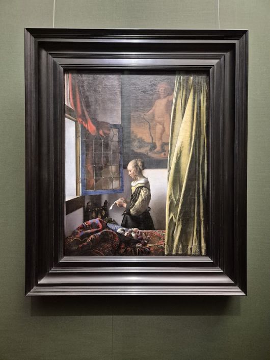Johannes Vermeer [Brieflesendes Mädchen am offenen Fenster], 1657–1659 ©김슬기