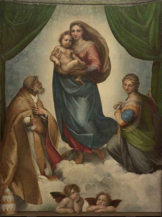 Raffael [Die Sixtinische Madonna], 1512/1513 ©Gemäldegalerie Alte Meister