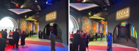 픽사 애니메이션을 테마로 기획한 전시 ‘문도 픽사’ / 사진=홍지연 여행+ 기자