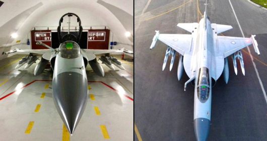 지난달 26일 군사 전문 블로그 ‘클래시리포트’가 올린 파키스탄 공군 전투기 모습. 중국으로부터 구매한 JF-17C에 공대공 미사일 PL-10과 PL-15를 장착한 모습으로 외신들은 이 첨단 미사일을 중국이 긴급 전달했을 가능성에 주목했다. 열흘 여 뒤 실제 파키스탄 공군은 첨단 라팔 전투기로 맞선 인도 공군을 제압하는 데 성공했다. <사진=클래시리포트 X계정>