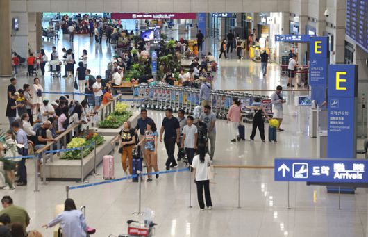 인천국제공항 제1여객터미널 입국장의 모습. [사진출처 = 연합뉴스]
