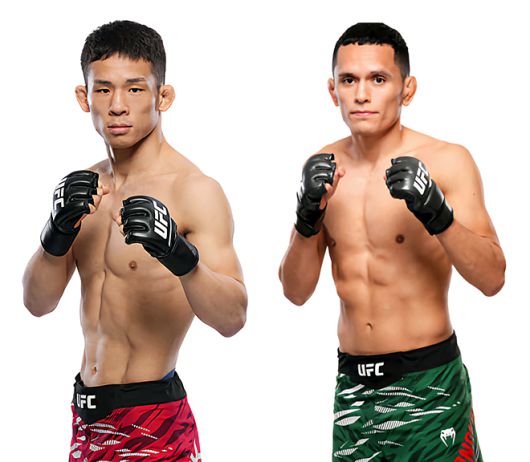 Road to UFC 시즌1 플라이급 토너먼트 우승자 박현성, 제1회 국제종합격투기연맹 세계선수권대회 플라이급 금메달리스트 카를로스 에르난데스. 사진=TKO