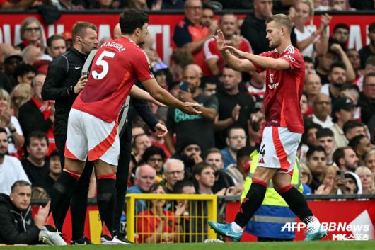 마티아스 데 리흐트. 아모림 감독의 고민은 수비진이다. 결승전을 앞두고 레니 요로, 마티아스 더 리흐트, 디오고 달롯 등 부상으로 팀 전력에서 이탈한 수비수가 여럿이다. 사진=AFPBBNews=News1