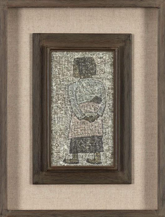 박수근의 1964년작 ‘아기 업은 소녀’(추정가 별도 문의·경매 시작가 7억5000만원). 케이옥션