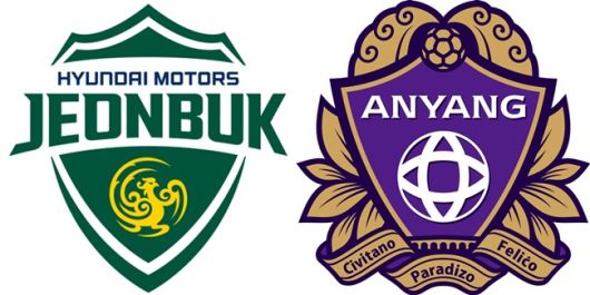 전북현대 엠블럼(왼쪽)-FC안양 엠블럼(오른쪽). 사진=전북현대 / FC안양