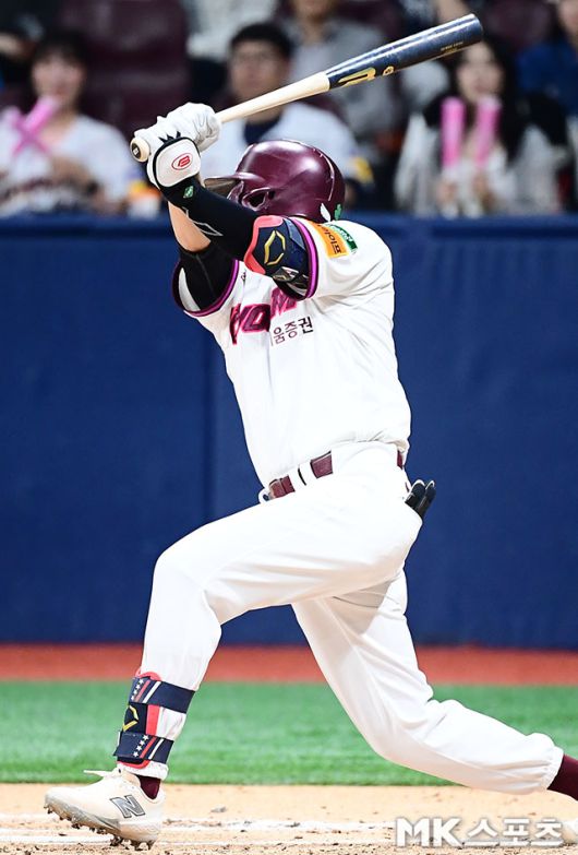 키움 오선진은 17일 NC 더블헤더 1차전에서 큰 존재감을 뽐냈다. 사진=김영구 기자