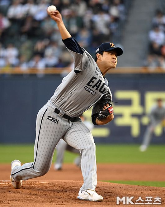 한화 문동주는 20일 울산 NC전에서 승리를 챙겼다. 사진=천정환 기자