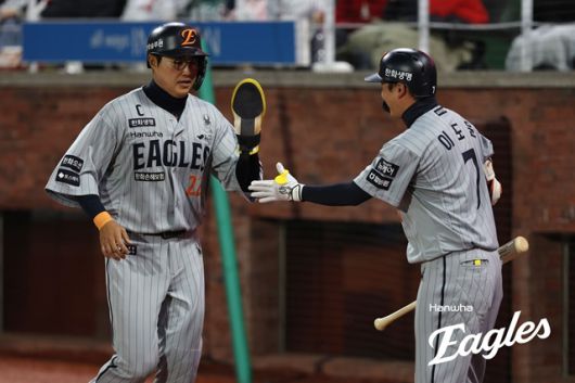 채은성은 20일 울산 NC전에서 홈런포를 가동했다. 사진=한화 제공