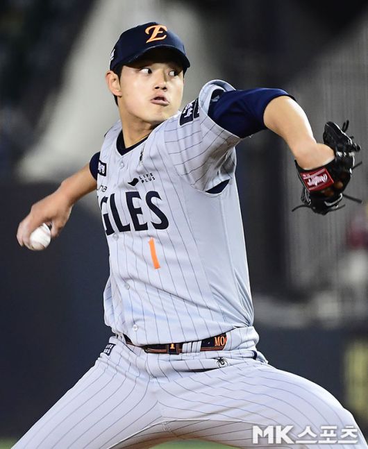 한화의 선발진을 든든히 지키고 있는 문동주. 사진=김영구 기자