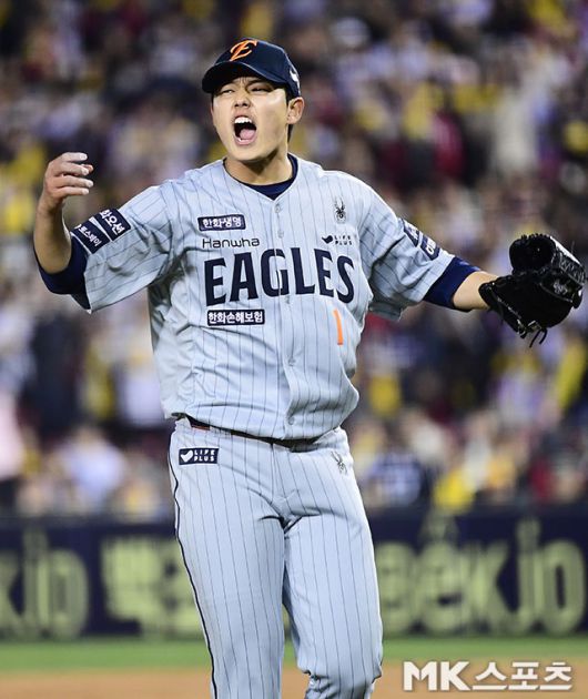 20일 울산 NC전에서 쾌투한 문동주. 사진=김영구 기자