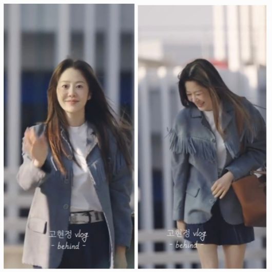 23일 고현정은 자신의 SNS에 “V로그 비하인드”라는 짧은 멘트와 함께 근황 사진 여러 장을 게재했다. 사진=SNS