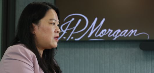 Jpyce Chang JP모건 글로벌 리서치 총괄이 매일경제와 인터뷰 하고 있다. [이승환 기자]