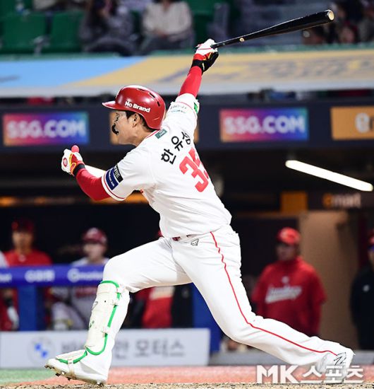 29일 인천 NC전에서 큰 존재감을 뽐낸 한유섬. 사진=김영구 기자