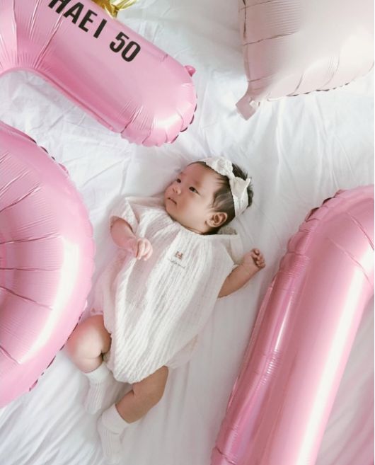 손담비는 지난 2022년 전 스피드스케이팅 국가대표 이규혁과 결혼했으며, 두 번의 시험관 시술 끝에 딸을 품에 안았다.사진=손담비 SNS