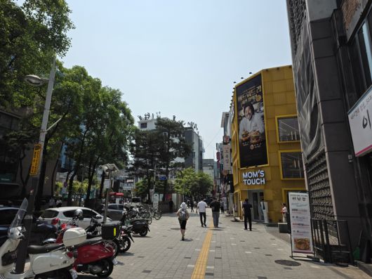 갤럭시 S25 엣지로 촬영한 길거리 사진. [사진=안서진 기자]
