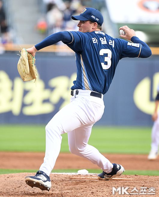 NC 라일리는 30일 창원 한화전에서 분투했다. 사진=천정환 기자