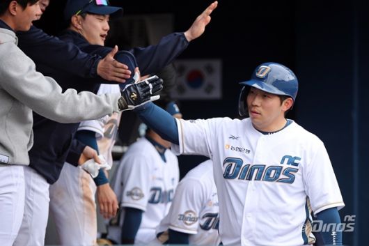 오영수는 1일 한화전에서 NC의 연패 탈출에 앞장섰다. 사진=NC 제공