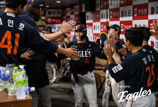 한화 채은성은 1일 창원 NC전에서 호쾌한 홈런을 신고했다. 사진=한화 제공