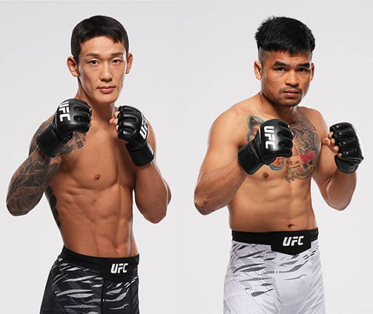 왼쪽부터 유주상과 제카 사라기의 UFC 316 프로필. 유주상은 대한민국 UFC 23호 파이터가 된다. 제카 사라기는 인도네시아 UFC 1호다. 사진=TKO