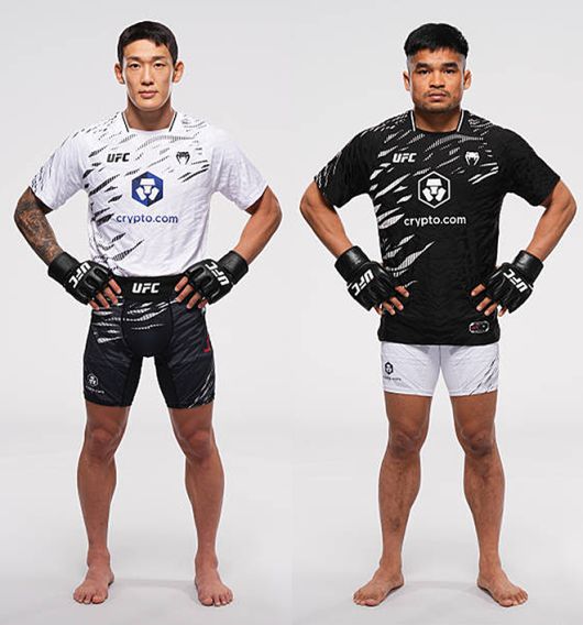 왼쪽부터 유주상과 제카 사라기의 UFC 316 프로필. 유주상은 대한민국 UFC 23호 파이터가 된다. 제카 사라기는 인도네시아 UFC 1호다. 사진=TKO