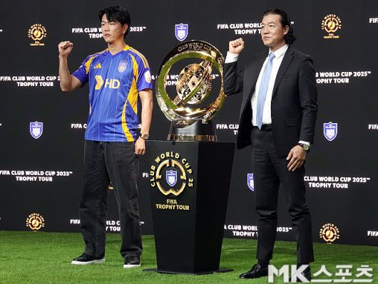 김영권(사진 왼쪽), 김판곤 감독. 사진=이근승 기자