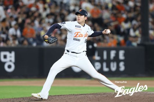 많은 기대를 받고 있는 조동욱. 사진=한화 제공