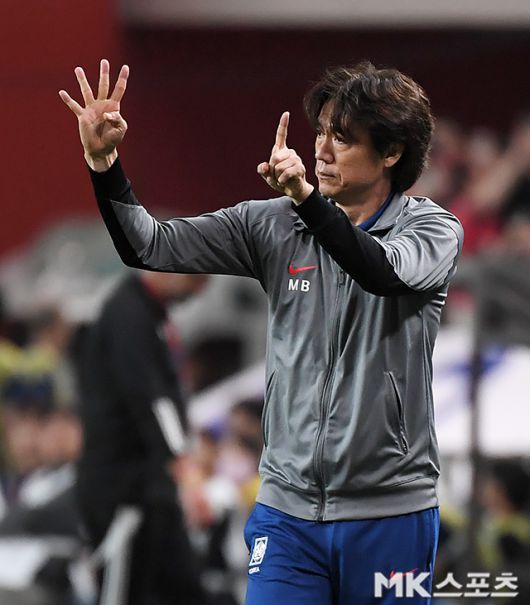 대한민국 축구국가대표팀 ‘보스’ 홍명보 감독. 사진=천정환 기자