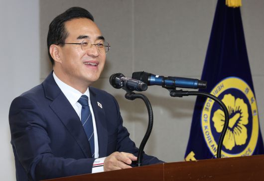 박홍근 더불어민주당 의원이 지난 1월 15일 오전 서울 여의도 광복회관에서 열린 광복 80주년 기념 홍범도 장군 다큐멘터리 영화 ‘독립군(가제)’ 제작 발표회에서 인사말 하고 있다. [사진 출처 = 뉴스1]