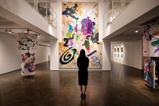 OCI미술관 개관 10주년을 기념해 열린 기획전 '깍지' 전경.  송암문화재단